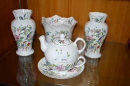 Four Aynsley Pottery Items