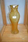 Large Glass Owl Vase