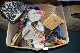 Large Box of Kitchenware etc.