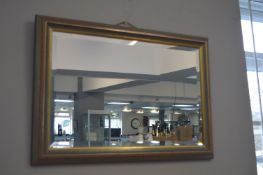 Gilt Framed Beveled Edge Mirror