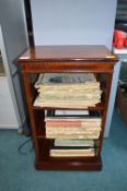 Mahogany Effect Music Shelves with Sheet Music
