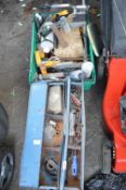 Metal Toolbox and Contents plus Crate of Tools and