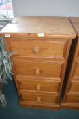 Tall Solid Pine Four Drawer Chest