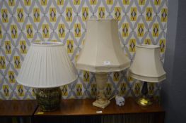 Three Table Lamps