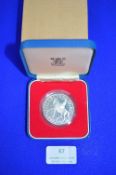 Royal Mint Sterling Silver Queen's Silver Jubilee Crown 28.276g with Presentation Case