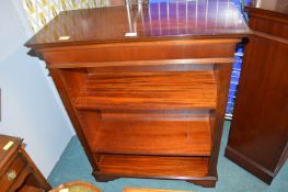 Mahogany Effect Bookshelves