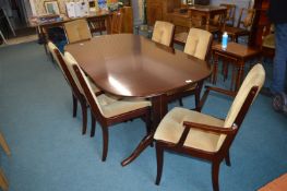 Beith Craft Extending Oval Dining Table with Match
