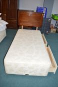 Single Divan Two Drawer Bed Base with St Michael H