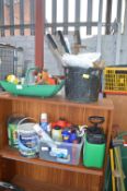 Garden Tools, Weed Killer, Paint, etc.