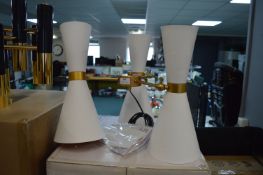 White & Gold Pendant Lamp (minor faults)