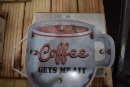 *Two Illuminated Coffee Signs