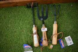*Three Faithful Gardening Hand Tools