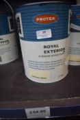 *1x 5L of Protek Cornish Cream Royal Exterior Superior Wood Finish