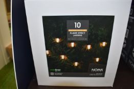 *Ten Flame Effect Lanterns