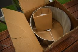 *Floor Standing Chrome Lamp with Shade in Box