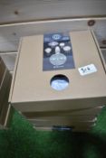 *Six White 20cm Round Solar Lanterns