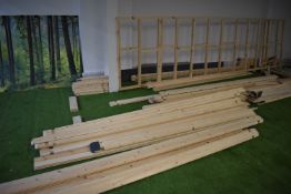 *Quantity of Softwood Timber to Manufacture Garden Lodge