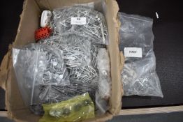 *Box of Assorted Clout Nails, Galvanised Nails, etc.