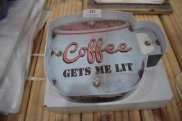 *Two Illuminated Coffee Signs