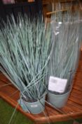 *Pair of Artificial Grasses in Planters