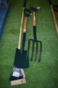 *Garden Spade, Fork, and Hoe