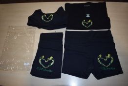 *Silhouette Black Sports Bra, Vest & 2x Leggings Size: M