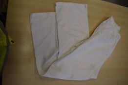 Quantity of White Work Trousers (mixed sizes)