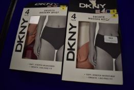 *Two DKNY Smooth Modern Ladies Briefs 4pk Size: S