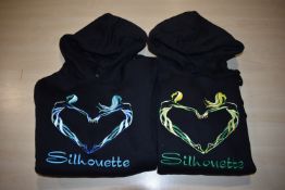 *Two Silhouette Black Hoodies Size: S