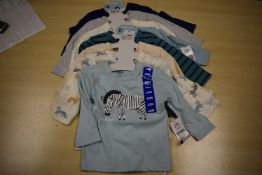 Two Pekkle 4pc Child’s Tops Sets Size: 12 Months