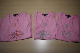 *Five Silhouette Pink Vests Size: M