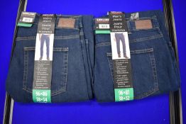 *Three Kirkland Custom Fit Men’s Jeans Sizes: 2x 38/34, 1x 38/32