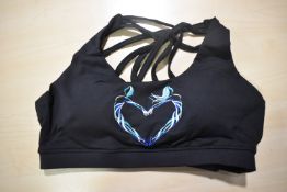 *Three Silhouette Black Sports Bras Size: M
