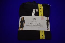 *Three Flora Nikrooz 3pc Black Loungewear Sets Size: S
