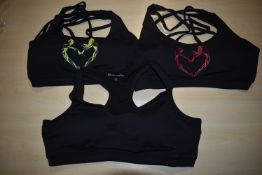 *Four Silhouette Black Sports Bras Size: XL