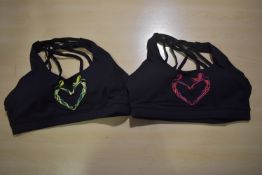 *Four Silhouette Black Sports Bras Size: M
