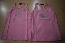*Four Silhouette Pink Vests Size: L
