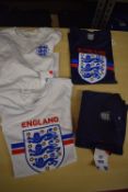 *Four England T-Shirts Size: M