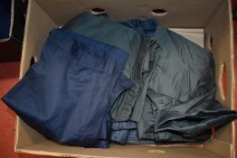Quantity of Assorted Green and Blue Work Trousers (mixed sizes)
