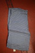 Quantity of Black & White Checked Work Trousers (mixed sizes)