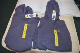 *Two Fila Hooded Sweat Tops Size: S