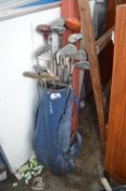 Golf Bag and Assorted Clubs