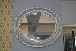 Silver Oval Mirror