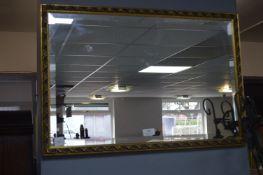 Gilt Framed Beveled Edge Mirror