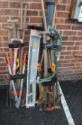 Garden Tools, Drain Rod Set, etc.