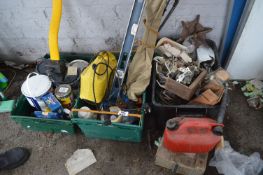 Three Crates of Tools, Outdoor Paint, etc.