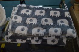 Little Miracles Elephant Plush Blanket