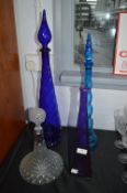 Decorative Glass Bottles and Decanter