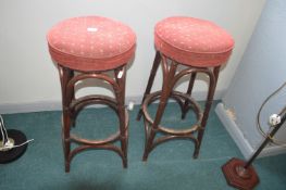 *Two Bamboo Barstools
