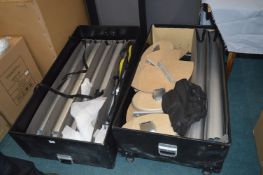 *Two Travel Trunks Containing Display Stands etc.